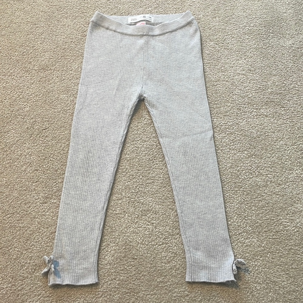 Zara girls soft knit leggings 4-5